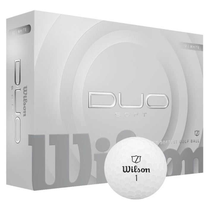 Wilson 2025 Duo Soft Golf Balls - White