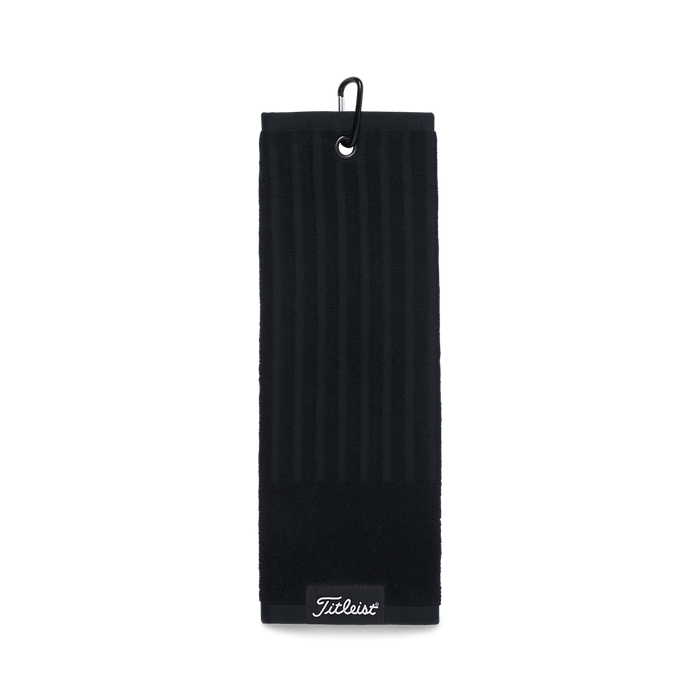 Titleist Tri Fold Golf Towel - Black
